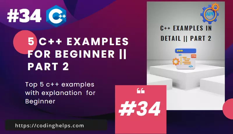 cpp example for beginner
