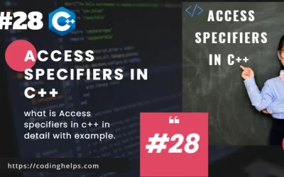 Access specifiers in c++