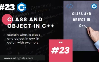 what is class and object in c++