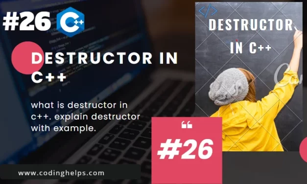 destructor in c++.