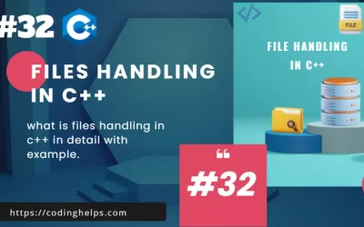 what is file handling in c++