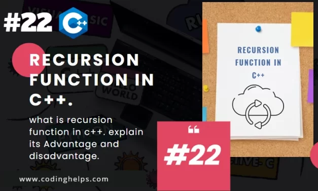 Recursion in C++